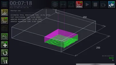 Screenshot di CNC VMC Simulator