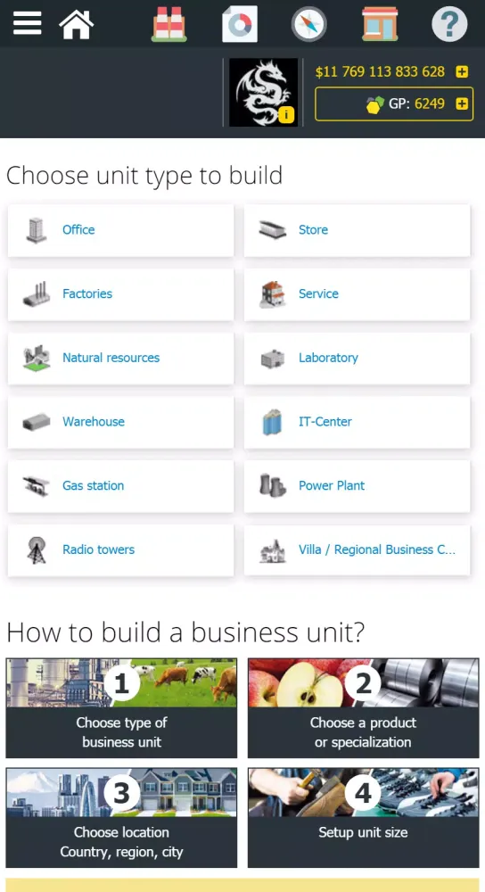 Virtonomics Screenshots
