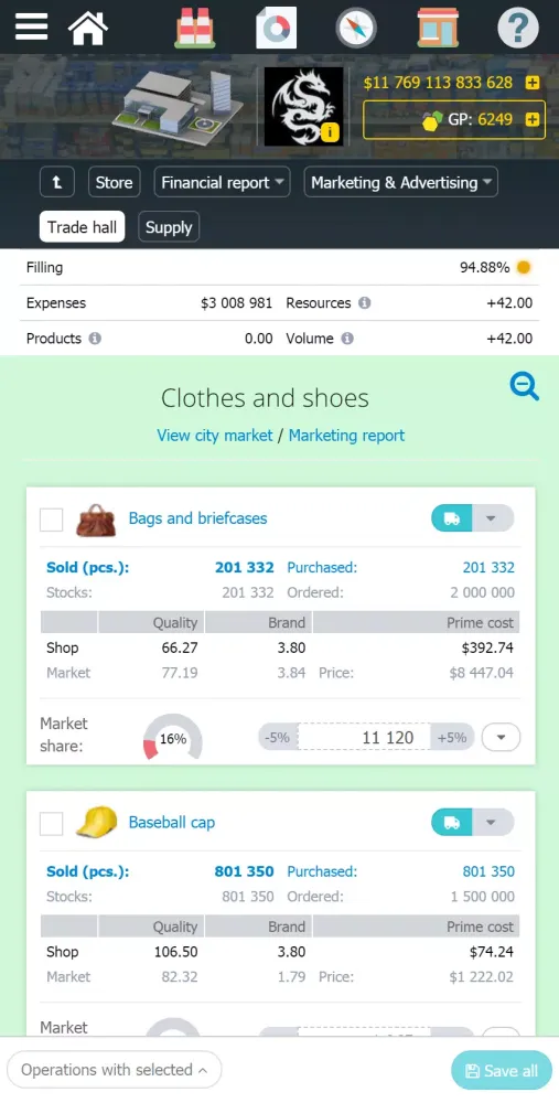 Virtonomics Screenshots