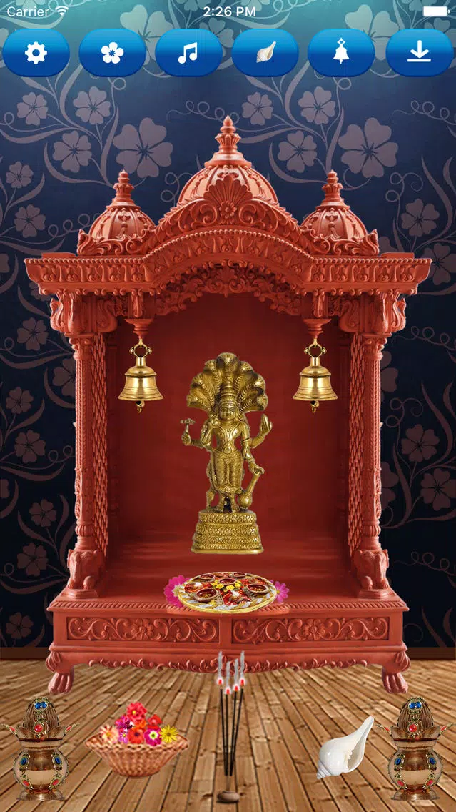 Скриншоты Lord Mahavishnu 3D Virtual Temple: Best app for God Vishnu devotees to avoid temple run