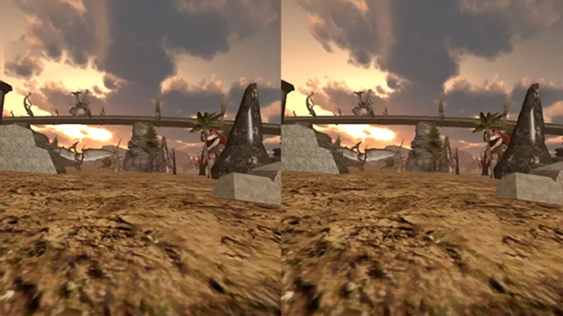 Tangkapan skrin VR Jurassic Land Tour Cardboard Game