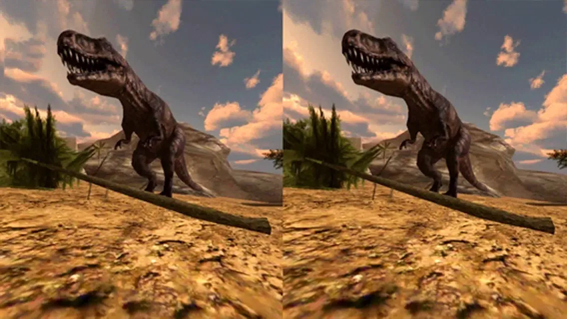 Tangkapan skrin VR Jurassic Land Tour Cardboard Game