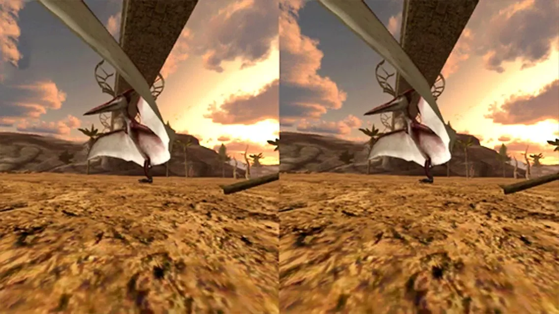 Tangkapan skrin VR Jurassic Land Tour Cardboard Game