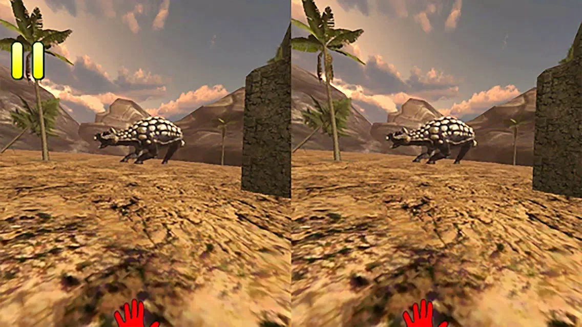Tangkapan skrin VR Jurassic Land Tour Cardboard Game