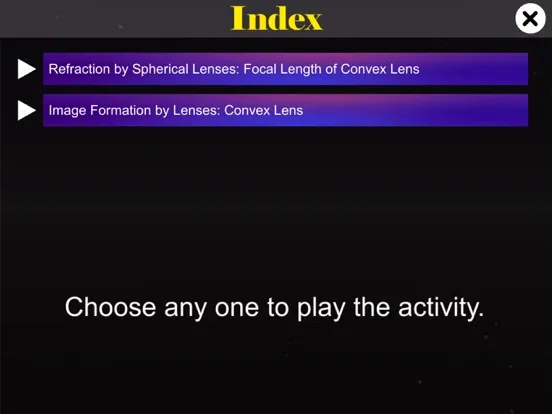 Tangkapan layar Convex Lens Properties iPad 