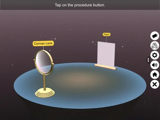 Tangkapan layar Convex Lens Properties iPad 