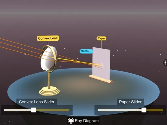 Tangkapan layar Convex Lens Properties iPad 