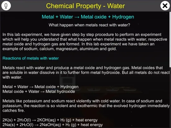 Chemical Property - Water iPad  Screenshots