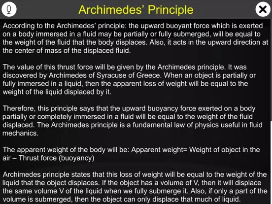 Capturas de tela do Archimedes’ Principle iPad 