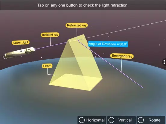 Light Refraction Through Prism iPad  स्क्रीनशॉट