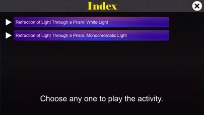 Screenshot di Light Refraction Through Prism