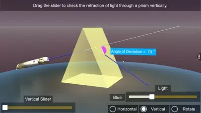 Light Refraction Through Prism स्क्रीनशॉट