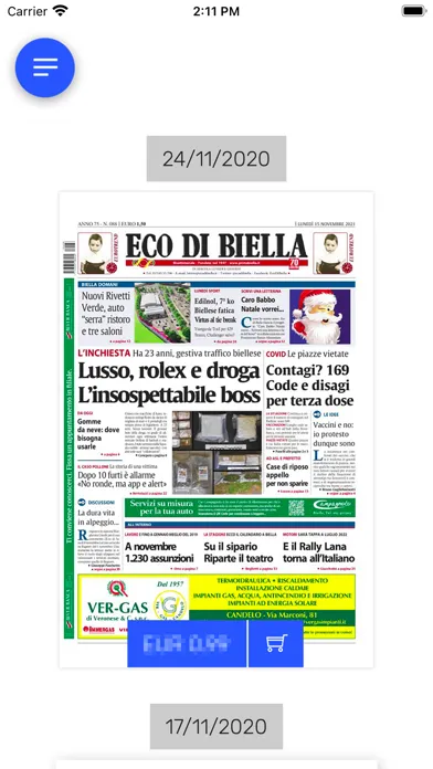 Captures d'écran de Eco di Biella digitale