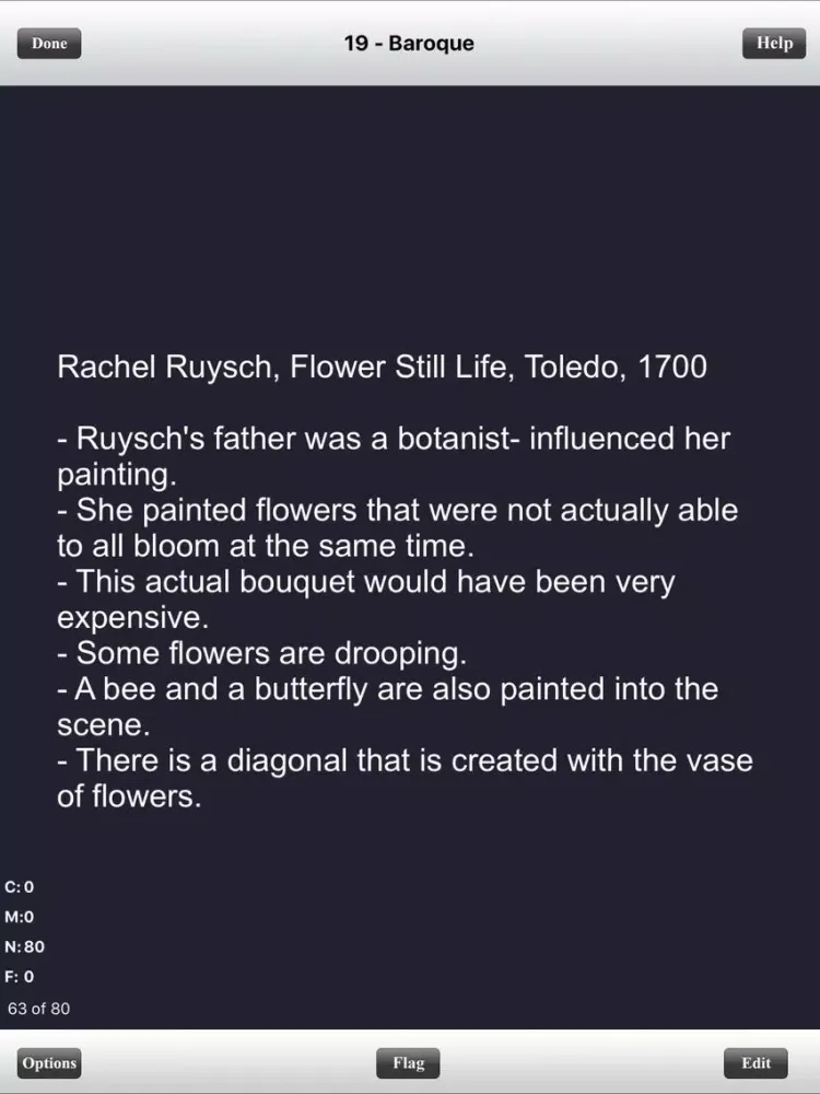 Capturas de tela do Art History 101&102 Flashcards iPad 