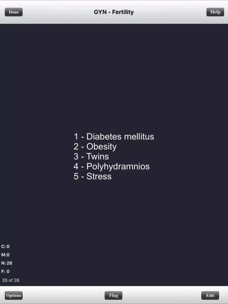 ARDMS OBGYN Ultrasound Flashcards for ARDMS OB/GYN Board Review iPad スクリーンショット