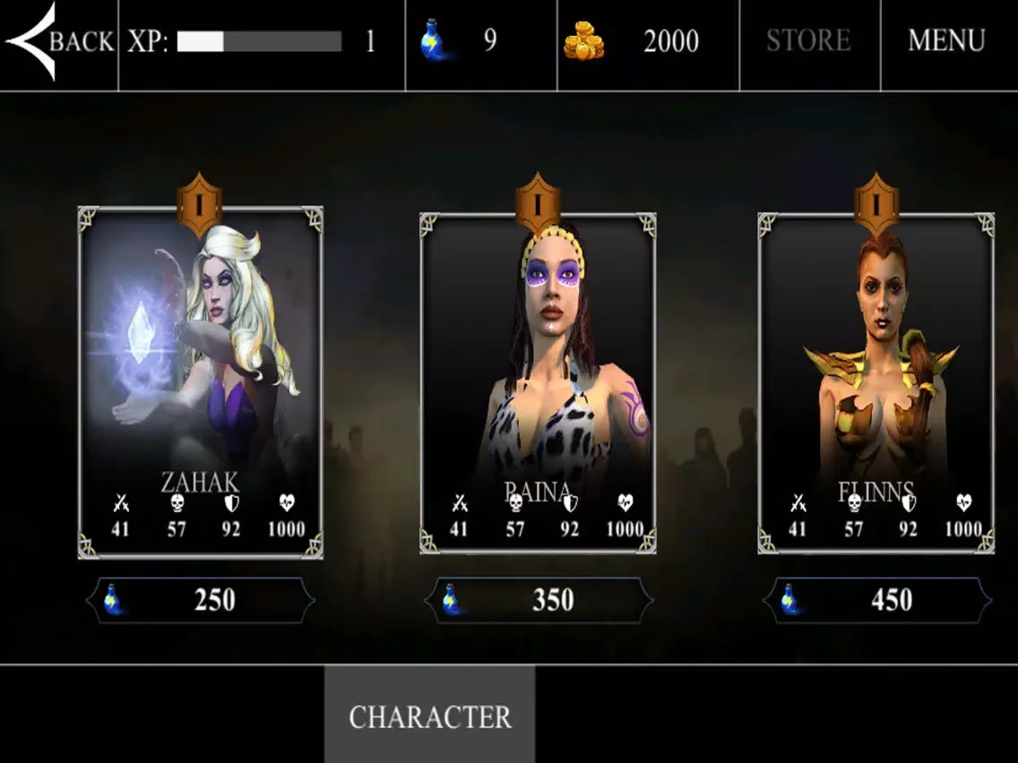 Скриншоты fight of the immortal girls iPad 