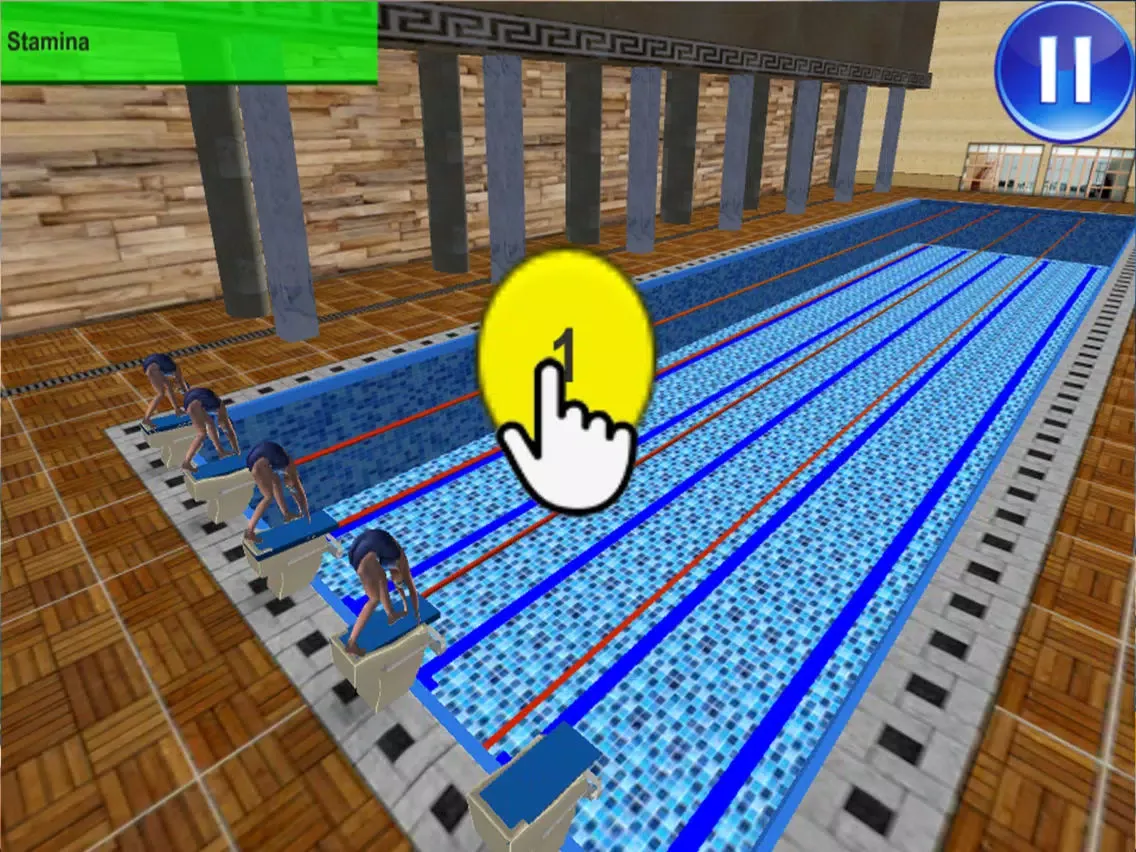 Tangkapan skrin Swimming Race iPad 