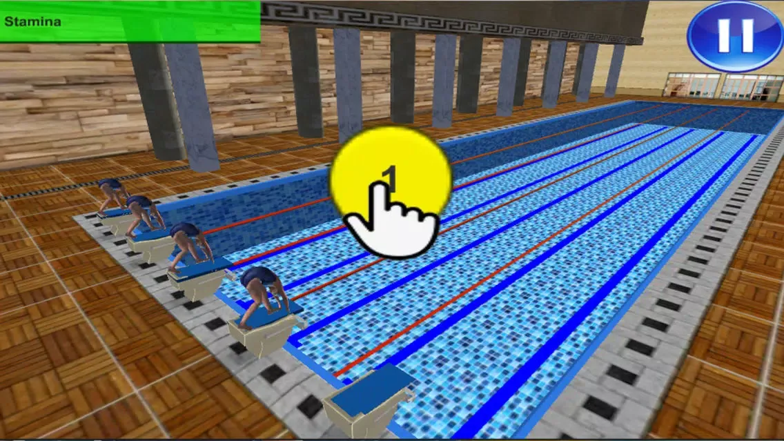 Tangkapan skrin Swimming Race
