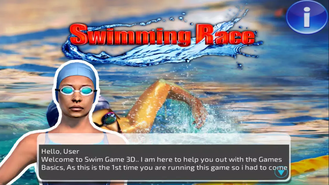 Tangkapan skrin Swimming Race