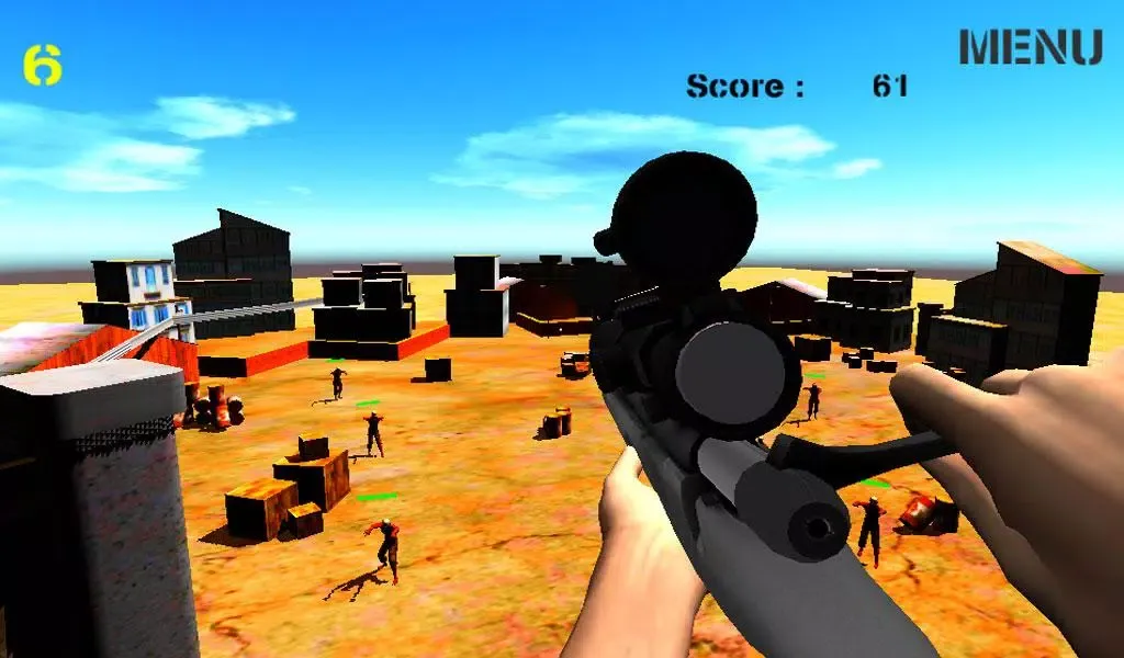 Tangkapan skrin Zombie Sniper