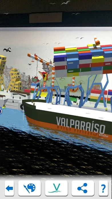 ภาพหน้าจอของ Valparaiso Port AR+