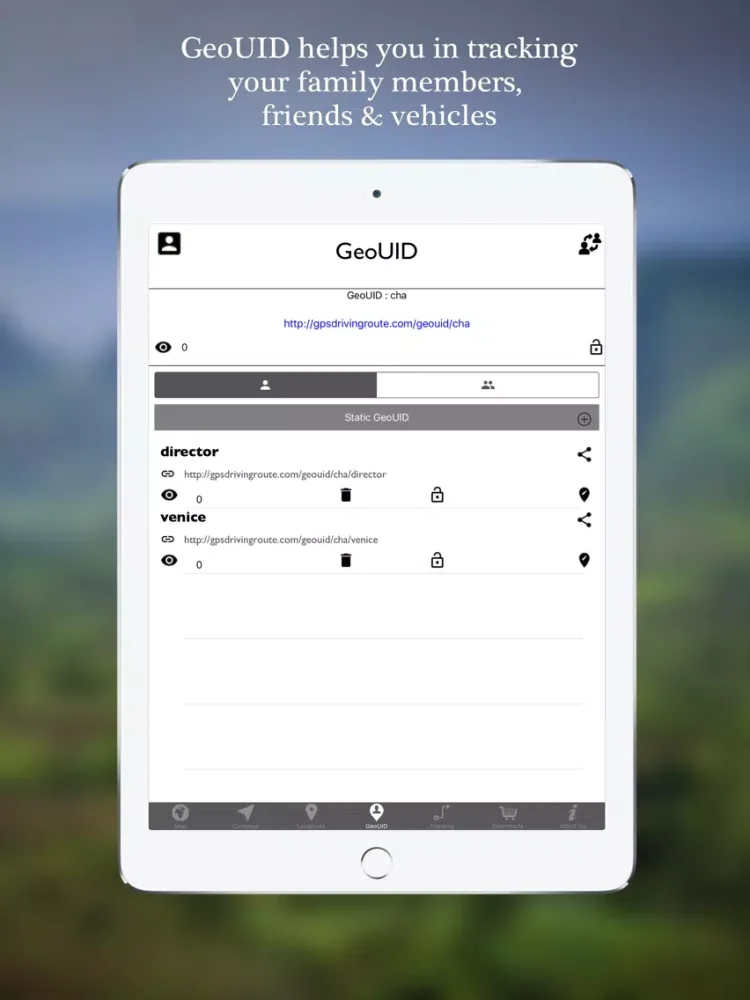 Ảnh chụp màn hình của GPS Driving Route® iPad 