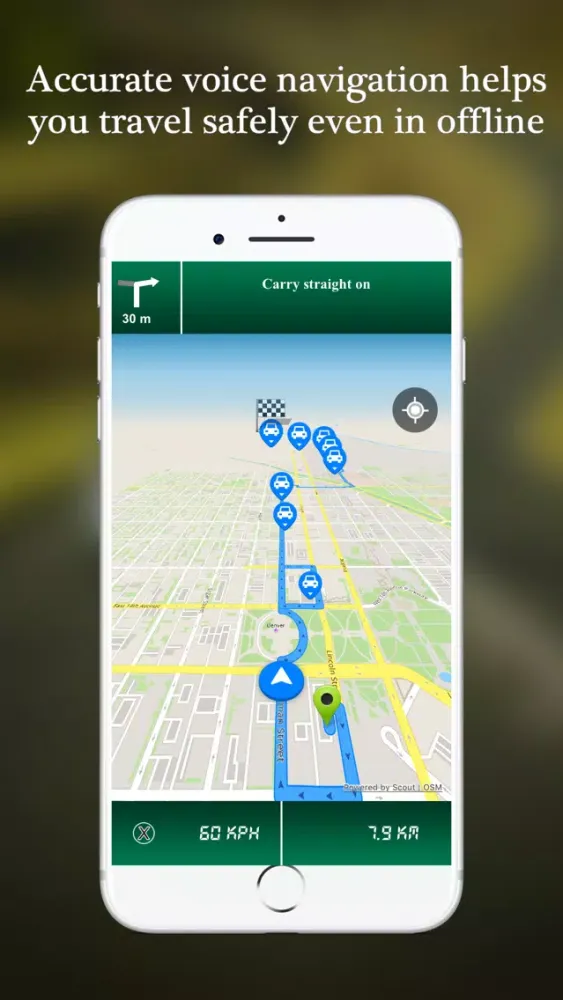Ảnh chụp màn hình của GPS Driving Route®