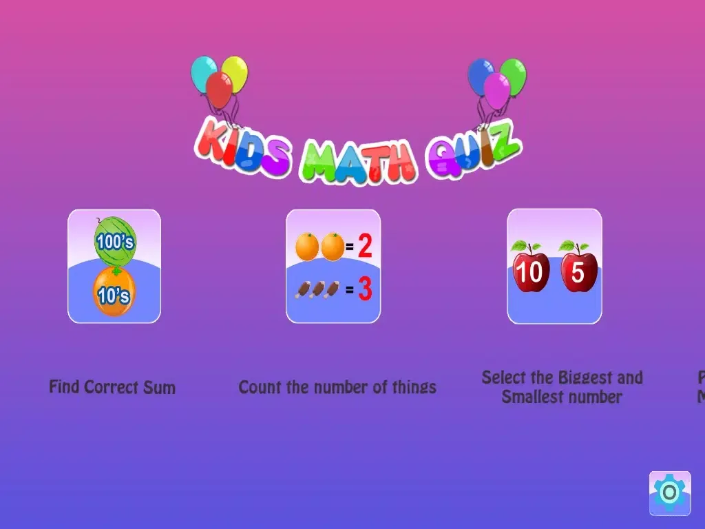 Kids Math Quiz - Test, Analyze and Improve your Math skills iPad  Screenshots