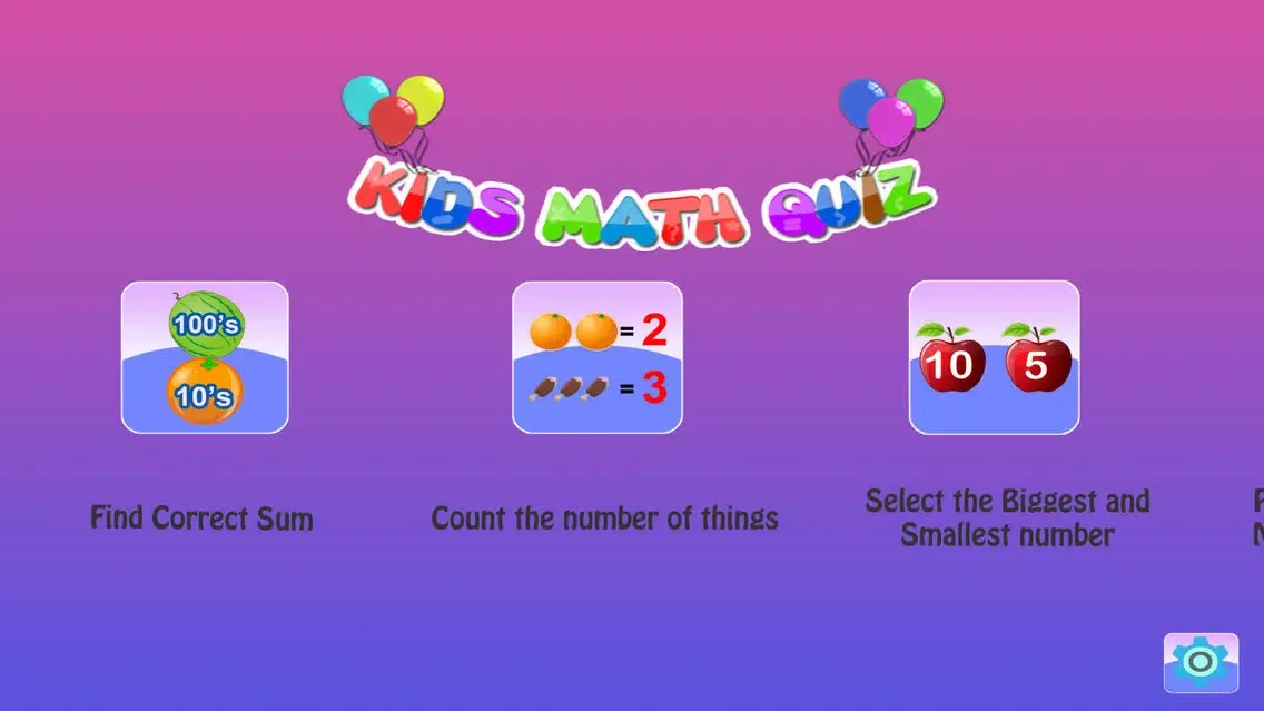 Kids Math Quiz - Test, Analyze and Improve your Math skills Screenshots