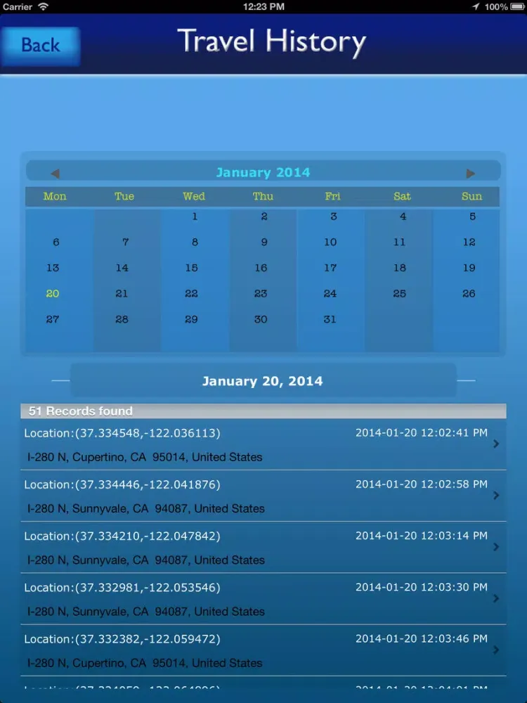 Captures d'écran de Where was I at 07:35 PM? iPad 