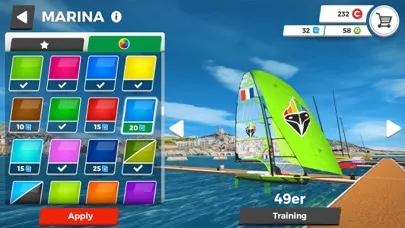 Captures d'écran de Virtual Regatta Inshore