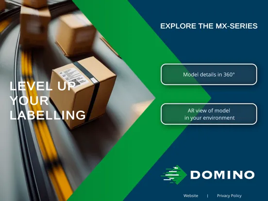 Capturas de tela do Domino Print & Apply iPad 