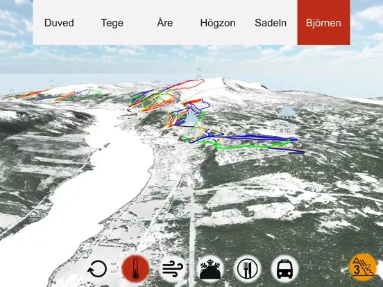 Åre 3D Piste Map iPad Screenshots