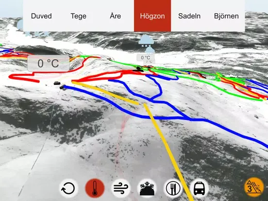 Åre 3D Piste Map iPad Screenshots