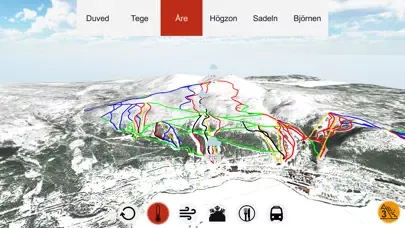 Åre 3D Piste Map Screenshots