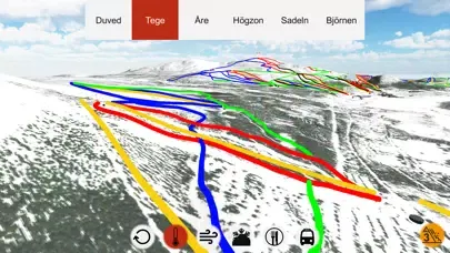 Åre 3D Piste Map Screenshots