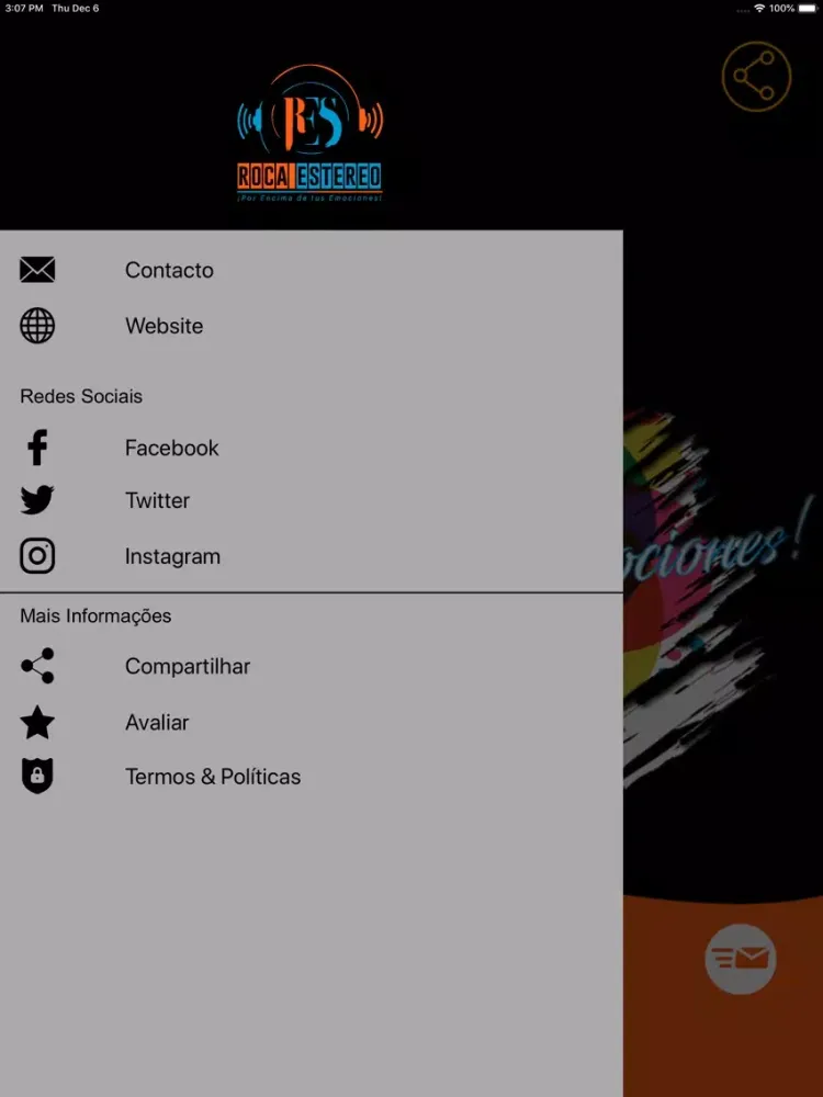 Roca Estereo iPad  Ekran Görüntüleri