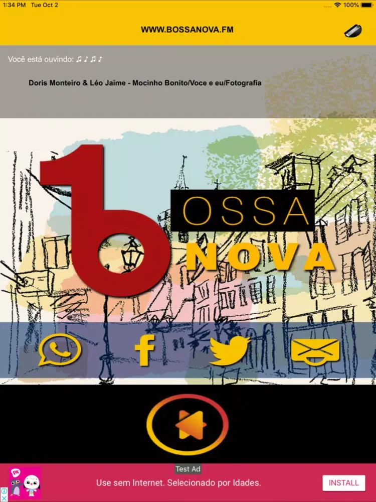 Bossa Nova FM iPad  스크린샷