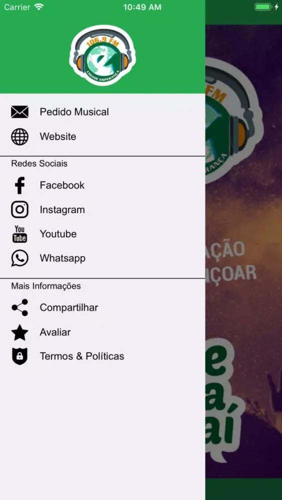 Capturas de pantalla de Rádio Cidade Esperança