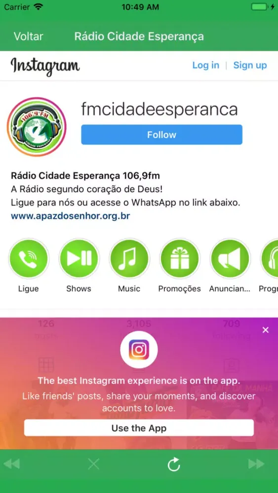 Capturas de pantalla de Rádio Cidade Esperança