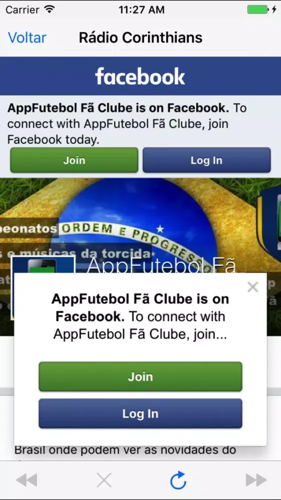 ภาพหน้าจอของ Timão Fã Clube