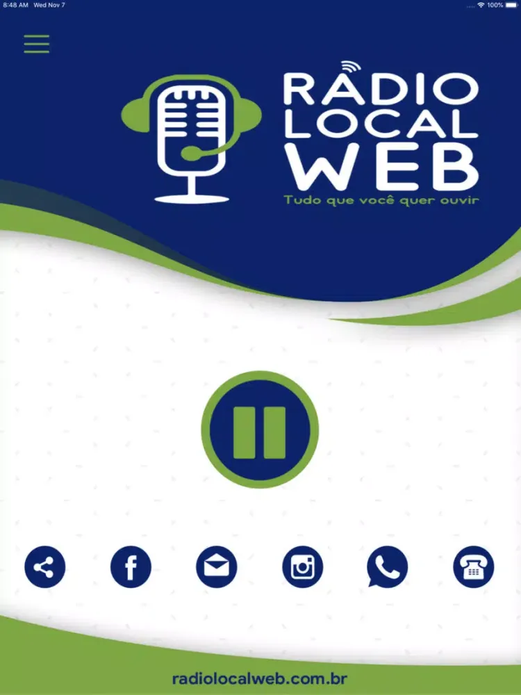 Capturas de pantalla de Rádio Local Web iPad 