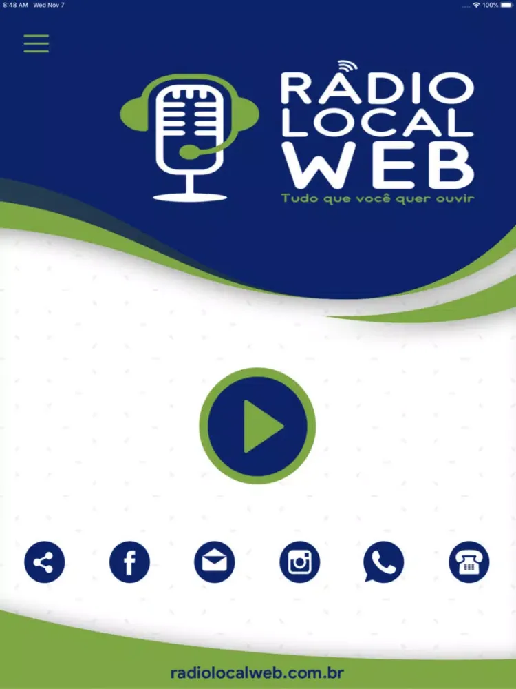 Capturas de pantalla de Rádio Local Web iPad 