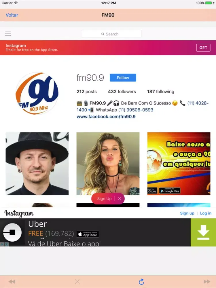 Radio FM 90,9 MHz iPad 应用截图