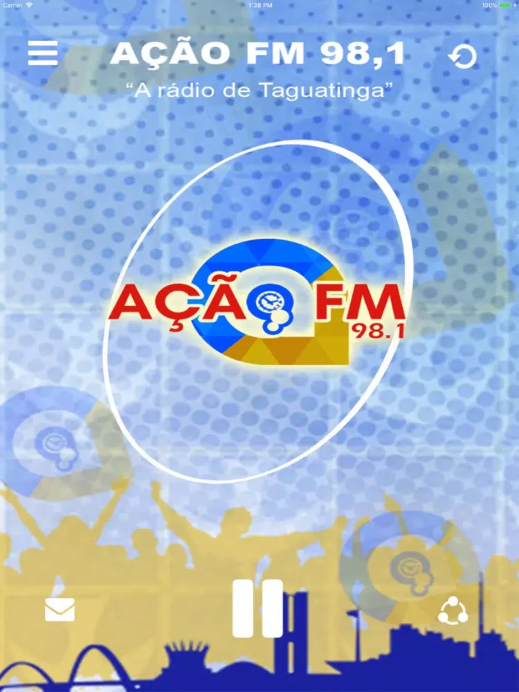 Ảnh chụp màn hình của Rádio Ação FM 98,1 iPad 