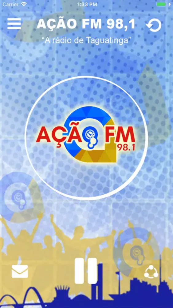 Ảnh chụp màn hình của Rádio Ação FM 98,1