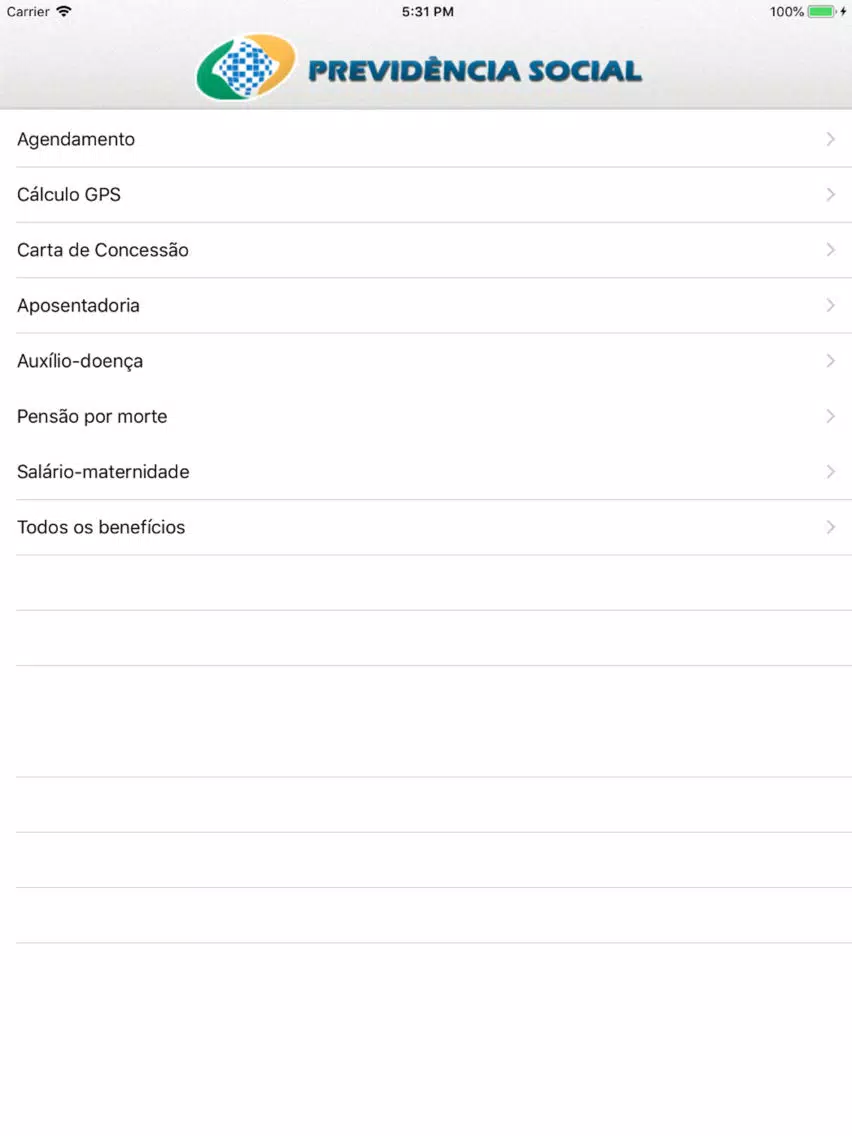 Zrzuty ekranu Aposentado e Pensionista iPad 
