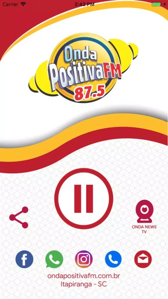 Capturas de pantalla de Rádio Onda Positiva FM