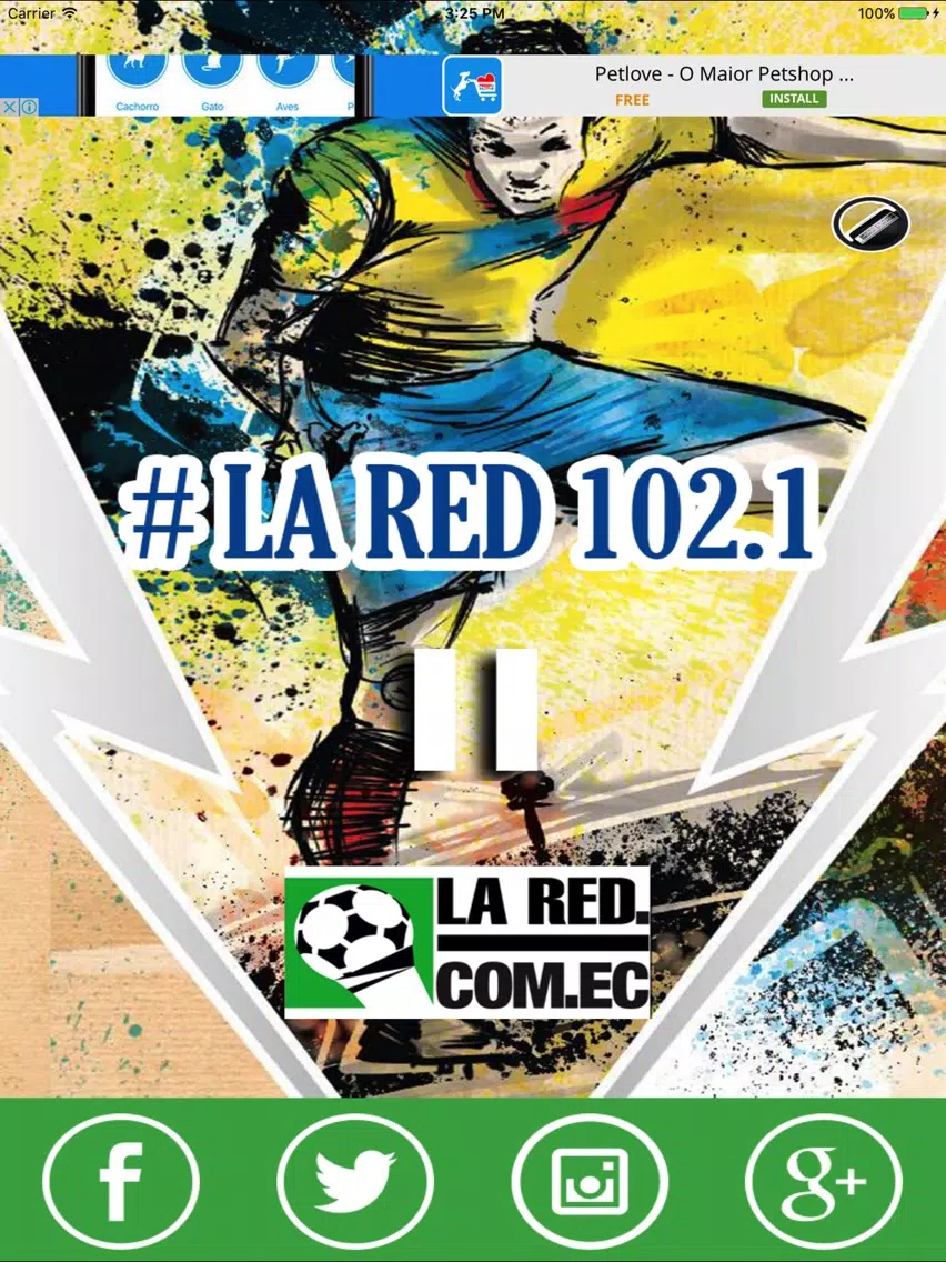 La Red 102,1 FM iPad  Screenshots