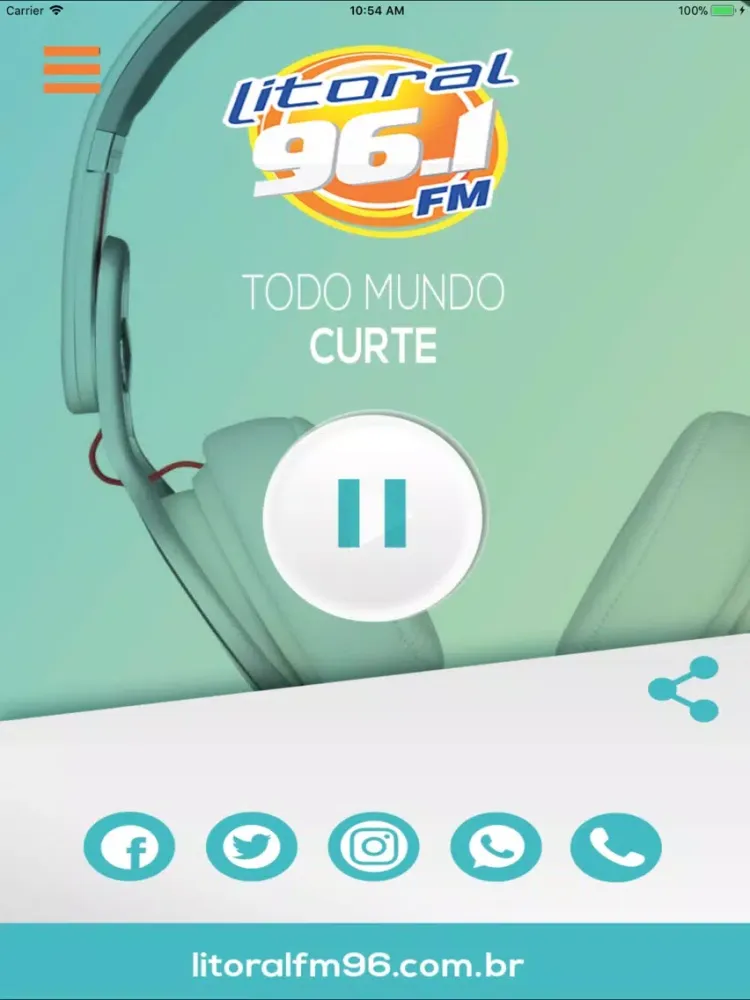 Capturas de pantalla de Rádio Litoral 96.1 FM iPad 